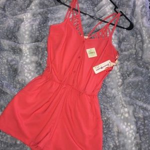 Altar’d State Coral Romper